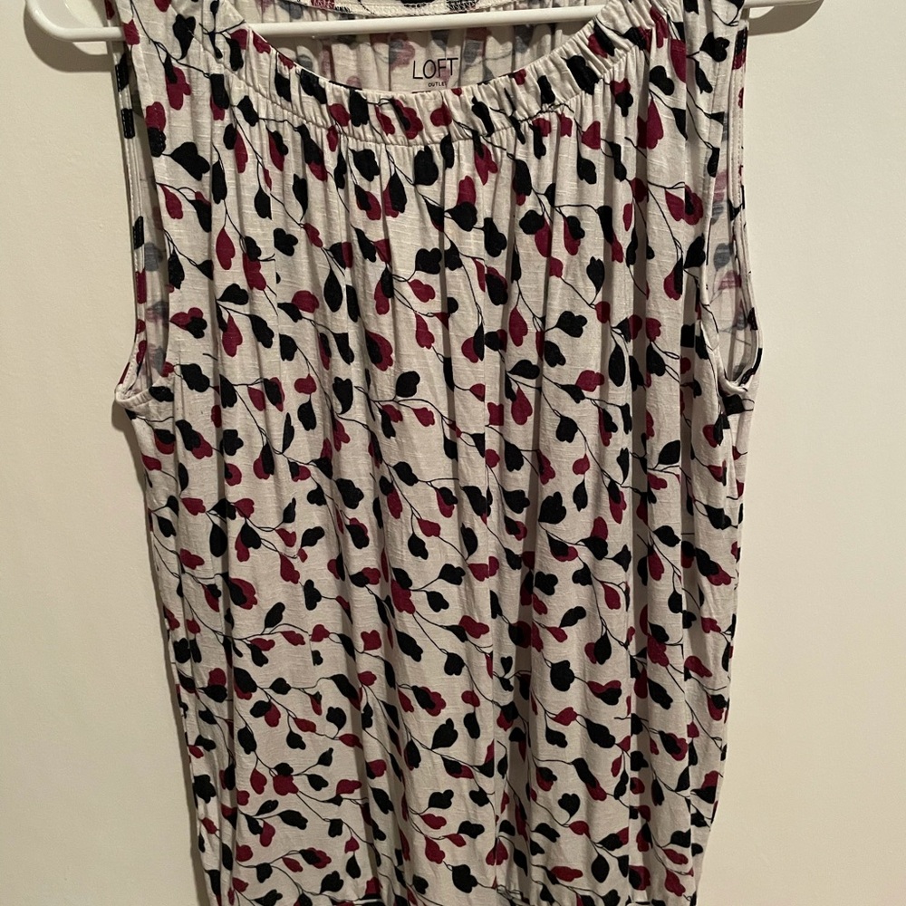 Loft floral tank top